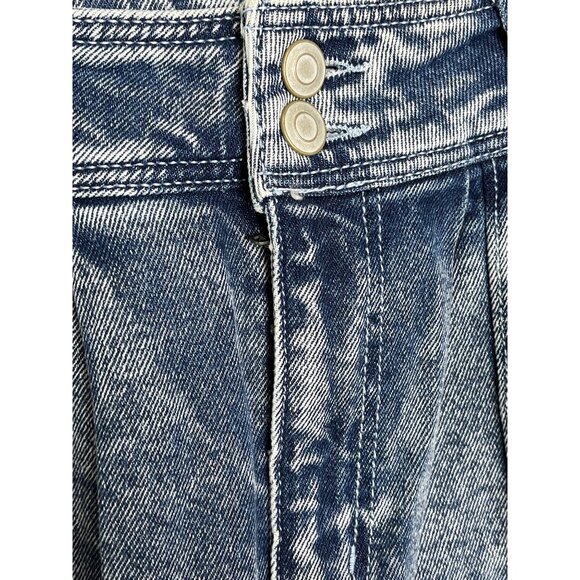 SO Super High Rise Straight Acid Wash Stretch Jeans Size 3 26 XS NWT - Picture 8 of 10